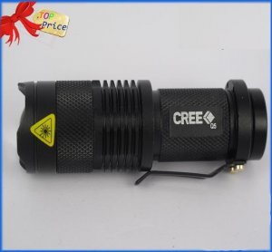 Wholesale 50pcs/lot free shipping Mini CREE LED Flashlight Torch, mini light flashlight