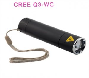 Wholesale SIPIK SK78 CREE Q3 WC 240 Lumen Convex Lens Led Flashlight Totch