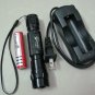 Wholesale Free Shipping+UltraFire WF 501B 3.7V~4.2V CREE R5 WC LED 5 mode Flashlight  With Charger