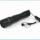 Wholesale Free Shipping! 7 LED Flashlight Torch + Laser Pointer Light With Strap 10pcs/lot
