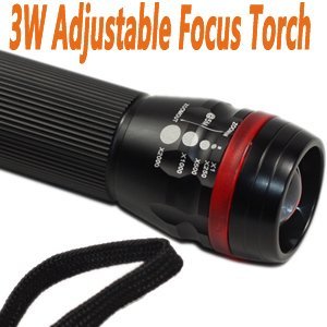 Wholesale Adjustable focus flashlight zoom cree torch LED Hiking outdoor