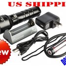 free shipping LED CREE Diving Flashlight Torch Dive Set Torch+Mp1 Charger