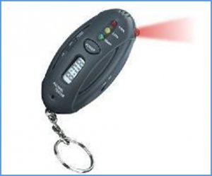 Free Shipping!LED Digital Breath Alcohol Tester Analyzer & Timer with Flashlight Key Chain