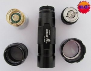EMS or DHL Quick Shipping+10pcs/Lot Ultrafire 502B CREE XML T6 1000 Lumen 5 Mode LED Flashlight