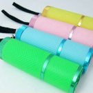 9 LED Small flashlight/ nice color led flashlight Pocket led light led torch +free shipping