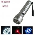 Wholesale New 15 LED + UV + LASER Ultraviolet Flashlight Light Torch led flashlight