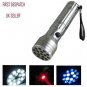 Wholesale New 15 LED + UV + LASER Ultraviolet Flashlight Light Torch led flashlight