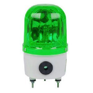 Wholesale LED Warning Strobe Light Buzzer Green Revolving DC24V Free Shipping