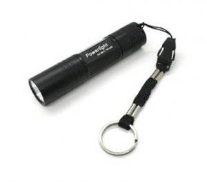 Wholesale New 1W Mini Keychain Flashlight Torch (Black)