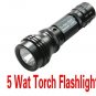 Wholesale 5 Watt 5W Waterproof LED Light Torch Flashlight
