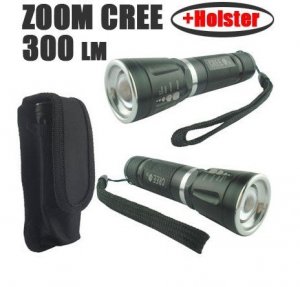 Wholesale Zoomable Adjustable Focus 3 Mode CREE LED 300 lumen Aluminum Flashlight Torch K2