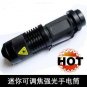 Wholesale Free DHL/EMS,CREE Q3 LED Torch/Flashlight Zoomable Portable Small Light