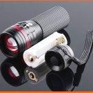 Wholesale Free DHL Zoomable 3 Mode CREE LED Flashlight Torch 200 Lumen AAA Portable Torch