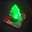 Wholesale hot sale Christmas tree LED Card Light (green) free shipping
