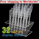 32 Nail Art Tips Display Stand + Free shipping!