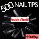 500 x Clear French Nail Art Tips  + Free shipping!
