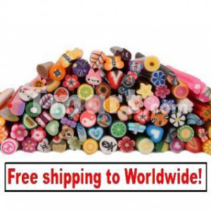 100pcs Cute 3D Nail Art FIMO Decoration tm 10002124  + Free shipping to worldwide!