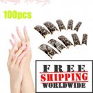 100pcs Fashion Pattern False Nail tmH01305 + Free shipping to worldwide!