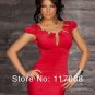 Red Stunnig Cinched Front Clubwear cocktail dress+ Free shipping to worldwide!
