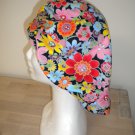 Scrub hat - Bouffant...Happy Flowers