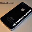 Steve Jobs stickers set 3x INTUITION WHITE (iphone, ipad, macbook)