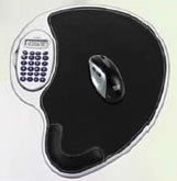 "UZO1â„¢ CONTEMPORARY MOUSE PAD W / DETACHABLE CALCULATOR AND WRIST SUPPORT