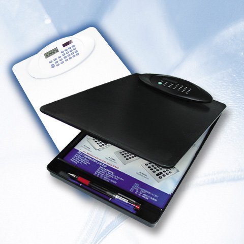 UZO1â„¢ Clipboard Calculator w / Document Storage Holder