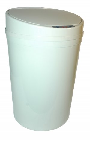 UZO1&acirc;�&cent; TOUCHLESS PLASTIC TRASHCAN WITH AUTOMATIC OPENING LIDS