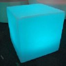 UZO1 Illuminated / Lighted Color Changing Led Cube Furniture W/Remote Large Size