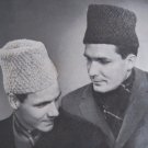 PDF Mens Knit Hat Winter Russian Cossack Wedge Shaped  VTG 1950s Easy to Make