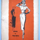 Pominent Designer Philip Hulitar 1950s Wiggle Dress Sewing Pattern M221 Size 12 Bust 30
