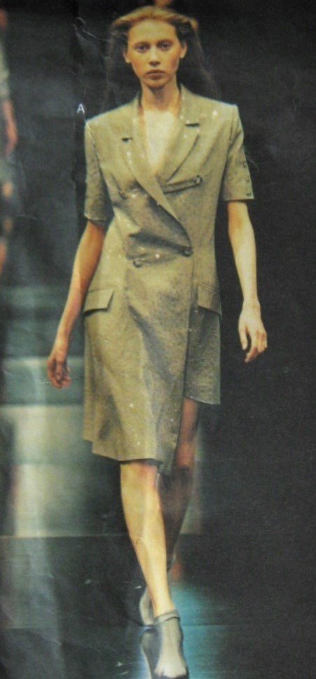 SOLD Vogue 2628 Rare Alexander McQueen for Givenchy Sewing Pattern Coatdress Sizes 12 14 16 UNCUT FF