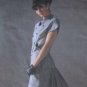 1980s CHLOE Vogue Paris Original Sewing Pattern 1901 Top Bustled Skirt Misses Size 8 Bust 31.5 UC
