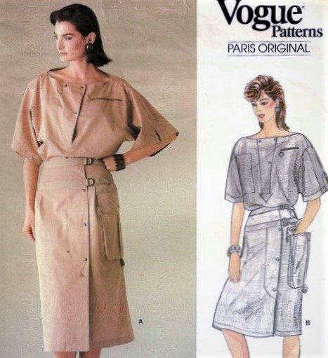 MONTANA Vogue 1174 Paris Original Designer Sewing Pattern 1980s Top ...