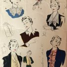 1940s Accessories Sewing Pattern Vogue 7773 Backless Waistcoat w Halter Jabot Gilet B32 B34