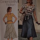 VTG 1970s BOHO Bias Swirl Skirt and T-Shirt Sewing Pattern  Simplicity 6360 Waist 26.5 Bust 34