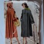 1940s Coat Sewing Pattern Simplicity 6993 Flared w Detachable Hood Size 12 Bust 32