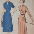 1950s Woman's Dress Sewing Pattern Advance 6200 Fancy Classy Day Evening Full Figure SZ 18.5 Bust 40
