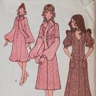 1970s BIBA Sewing Pattern Dress and Coatdress McCalls 2746 BOHO Style JR Size 7 Bust 31