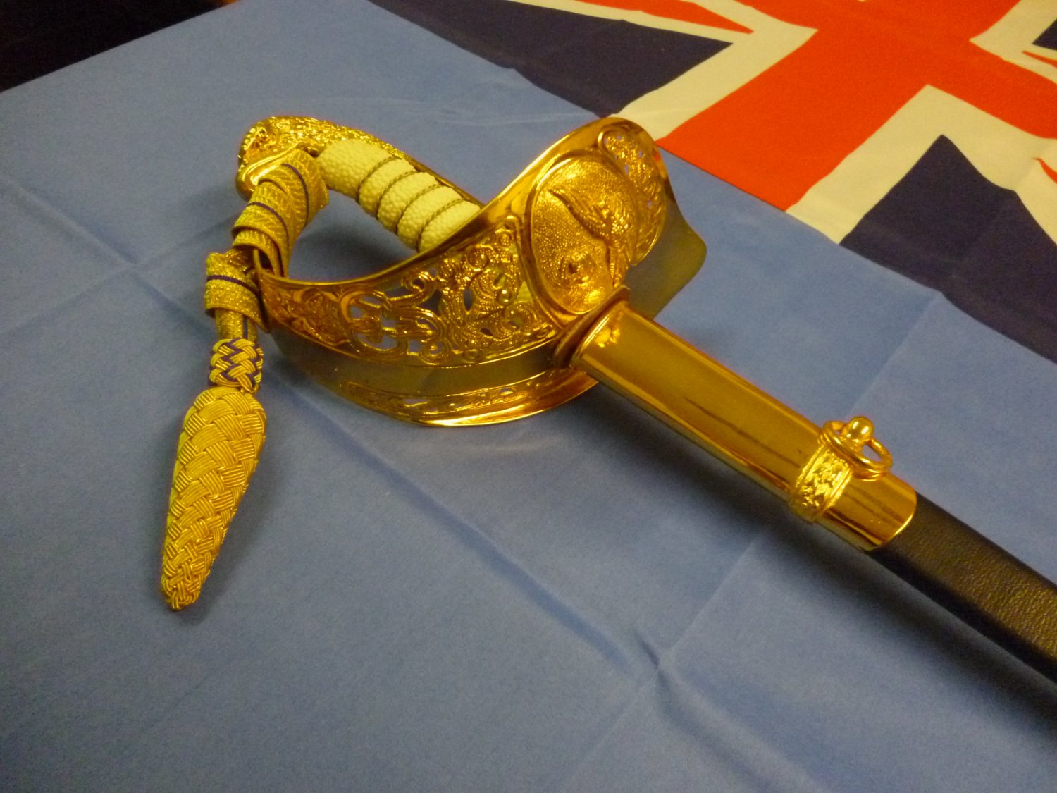 British RAF Royal Air Force Officer's Ceremonial Sword and Knot