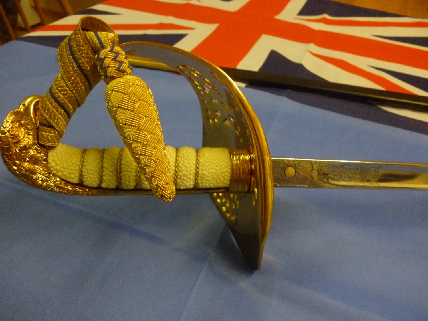 British RAF Royal Air Force Officer's Ceremonial Sword and Knot