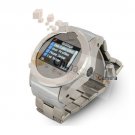 W360 Single Card Metal Cover Quad Band FM Radio Bluetooth Watch Phone
