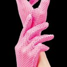 Black Stretch Fishnet Wrist Length Gloves