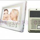 Super Thin 7 Inch Color Video Door Phone Home Security Intercom System White color