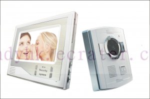Super Thin 7 Inch Color Video Door Phone Home Security Intercom System White color