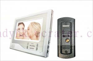 Super Thin 7 Inch Color Video Door Phone Home Security Intercom System White color