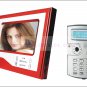 Super Thin 7 Inch Color Video Door Phone Home Security Intercom System Red color