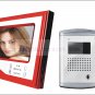 Super Thin 7 Inch Color Video Door Phone Home Security Intercom System Red color
