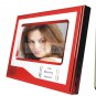 Super Thin 7 Inch Color Video Door Phone Home Security Intercom System Red color