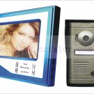 Super Thin 7 Inch Color Video Door Phone Home Security Intercom System Blue color